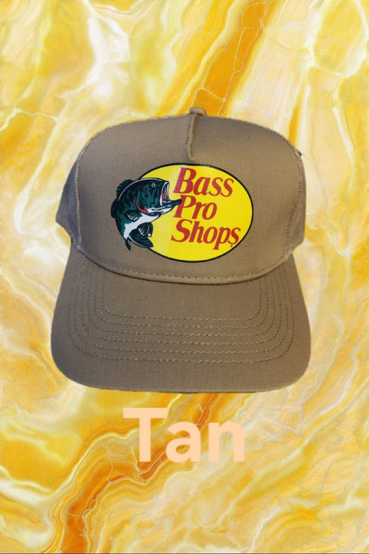 (Tan) Bass Pro Shop Hat
